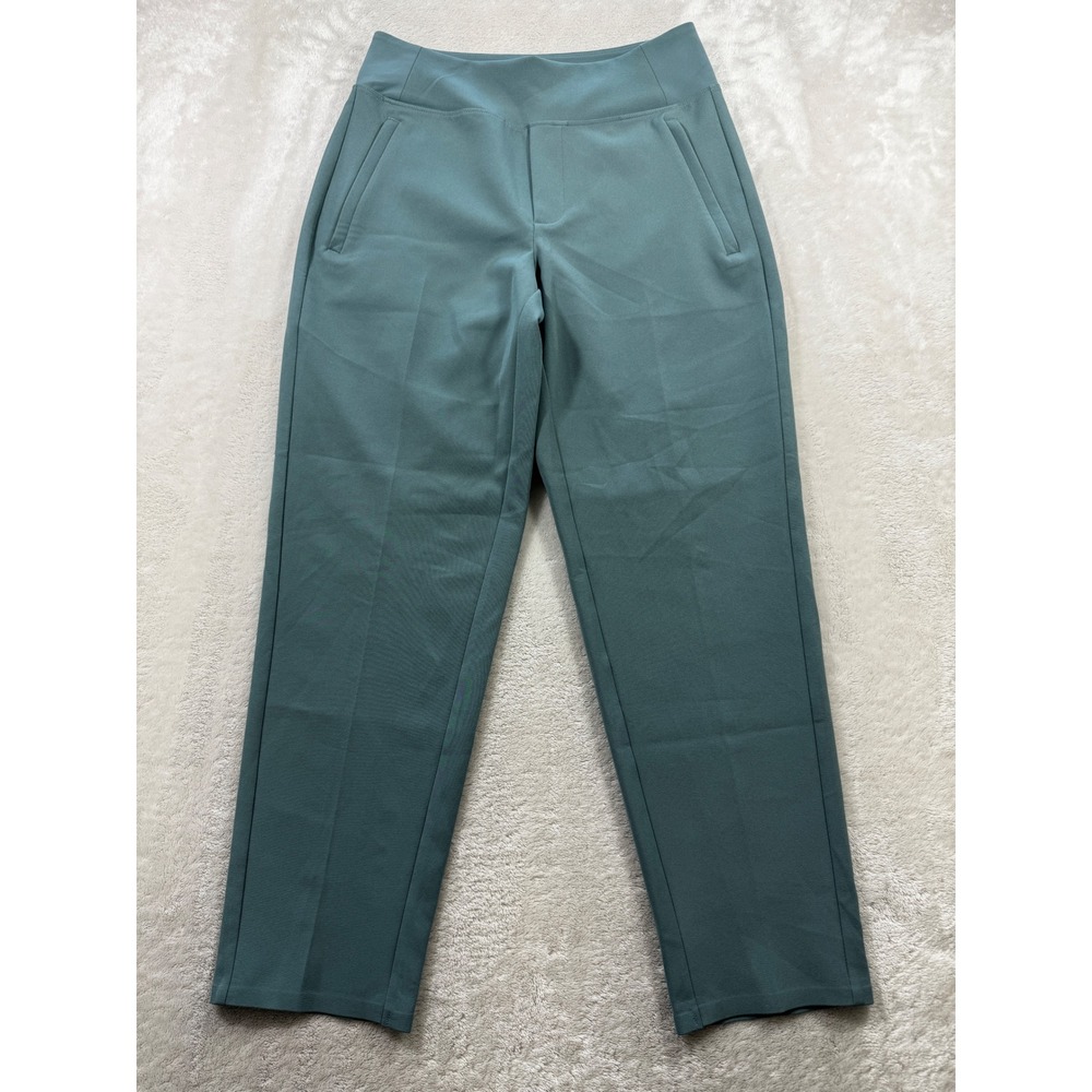 Athleta Womens Brooklyn Ankle Pant Solid Green 0/P Meas: 26x26
